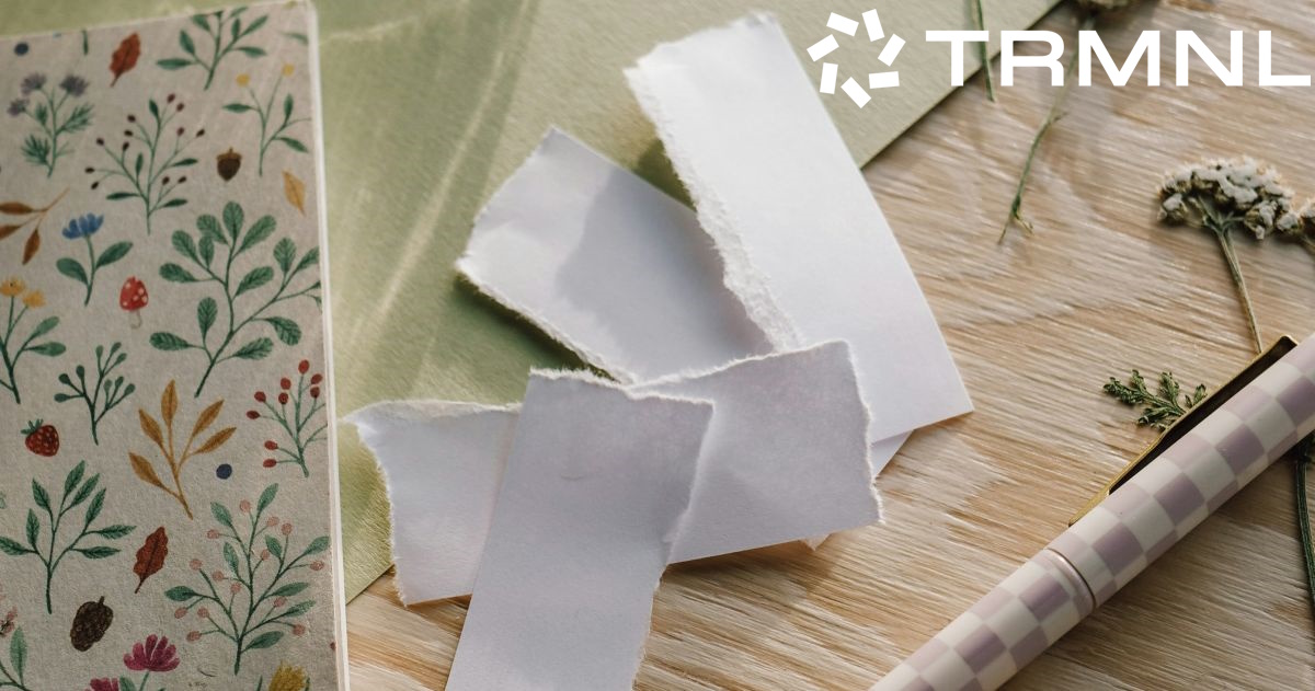 Memory Care: Using TRMNL as a Message Board