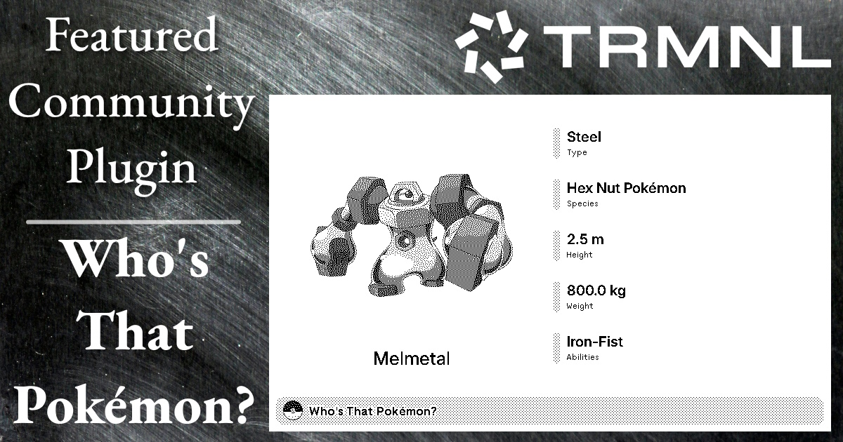 Featured Community Plugin: Who's That Pokémon?