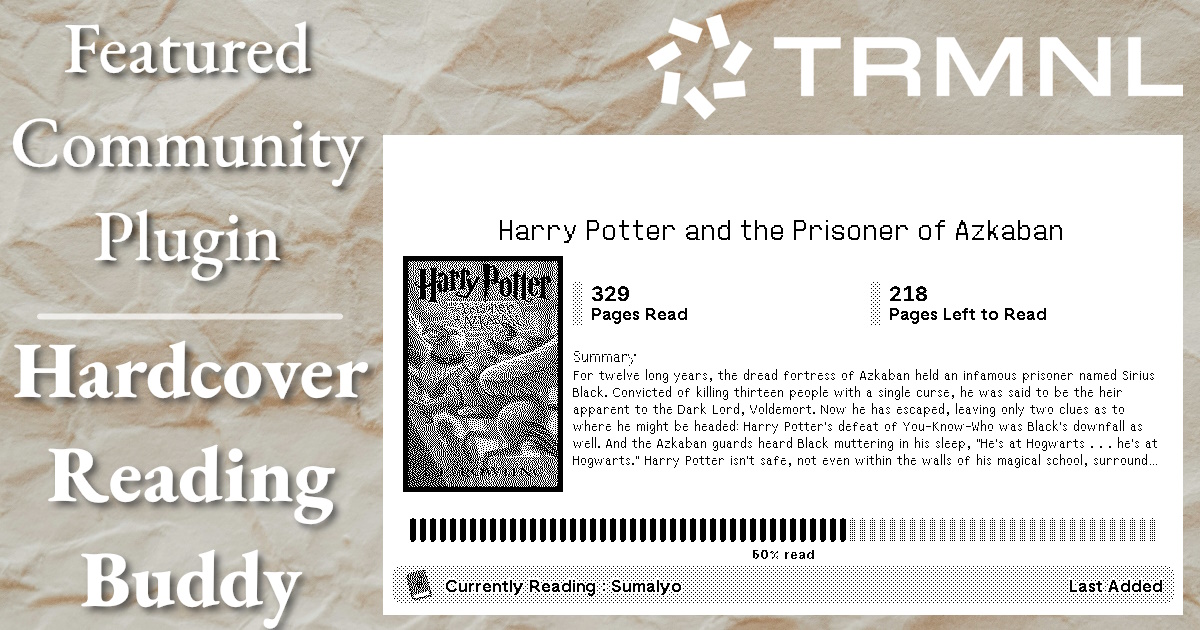 Featured Community Plugin: Hardcover - Reading Buddy