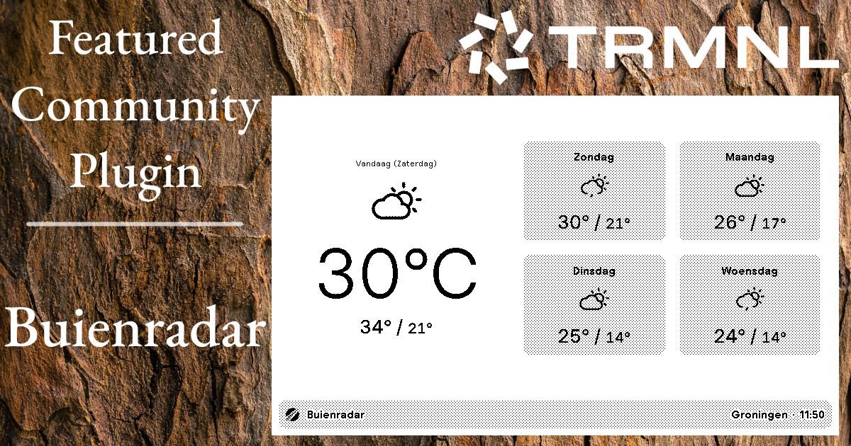 Featured Community Plugin - Buienradar